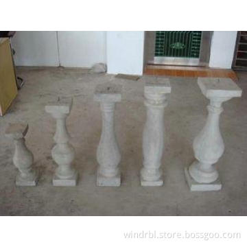 Decorative Outdoor Stair Railings , Concrete Glass Fiber Ba